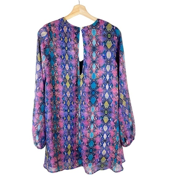 Show Me Your Mumu Snake Print Mini Dress Tunic Size Small - Picture 4 of 8